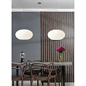Casablanca Luminaire � suspension AIH � 2 flammes, grand E27 IP20, aluminium bross�, blanc mat gradable