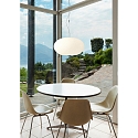 Casablanca Luminaire � suspension AIH � 1 flamme, grand E27 IP20, aluminium bross�, scintillant, blanche gradable