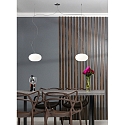 Casablanca Luminaire � suspension AIH � 2 flammes, petit G9 IP20, aluminium bross�, scintillant, blanche gradable