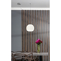 Casablanca Luminaire � suspension BALL � 1 flamme, petit, dimmable E27 IP20, aluminium bross�, opale, blanc mat gradable
