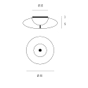 Casablanca Luminaire de plafond BLOO IP20, limpide, mat, blanc opale gradable
