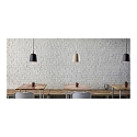Casablanca Luminaire à suspension CLAVIO S à 1 flamme, petit, dimmable E27 IP20, aluminium brossé, anthrazit gradable