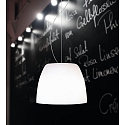 Casablanca Luminaire à suspension MARA à 1 flamme, dimmable E27 IP20, aluminium brossé, opale, blanc mat gradable