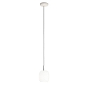 Luminaire à suspension MUREA E27 IP20, mat, blanc opale gradable
