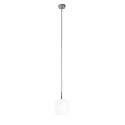 Casablanca Luminaire à suspension MUREA à 1 flamme, dimmable E27 IP20, aluminium brossé, opale, blanc mat gradable