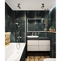 Casablanca spot TUBUS rotatable, tiltable GU10 IP20, brushed bronze dimmable