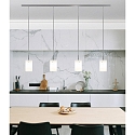 Casablanca Pendant luminaire TUBE XL, 4x E27, IP20, opal white matt