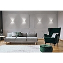 Casablanca Wall luminaire CUBE, 1x G9, IP20, opal white matt