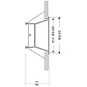 Deko-Light Plafonnier encastr� ARTUR angulaire, inclinable GU5.3 / MR16 IP20, blanche gradable