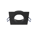 ceiling recessed luminaire SAMSOLA square, swivelling GU10 / GU5.3, black matt dimmable
