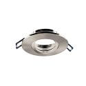 Projecteur encastré SAMSOLA MAX rond, pivotant IP20, argent brossé gradable