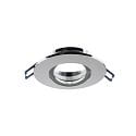 Projecteur encastré SAMSOLA MAX rond, pivotant IP20, scintillant, argent gradable