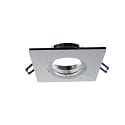 Projecteur encastré SAMSOLA MAX angulaire, pivotant IP20, scintillant, argent gradable