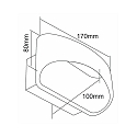 Deko-Light Luminaire mural ACAMAR UP/DOWN haut bas IP20, argent gradable