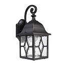 Luminaire mural SARGAS E27 IP23, noir gradable