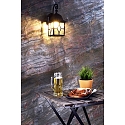 Deko-Light Luminaire mural SARGAS E27 IP23, noir gradable