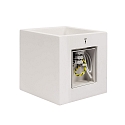 Deko-Light wall luminaire CUBE up / down, cube shape G9 IP20, white dimmable