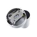 Deko-Light Lampe de lecture CAN TILT ROUND rond, avec interrupteur, pivotant � la cardan GU10 IP20, blanche 