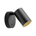 Deko-Light Lampe de lecture CAN TILT ROUND rond, avec interrupteur, pivotant � la cardan GU10 IP20, noir 