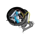 Deko-Light Lampe de lecture CAN TILT ROUND USB rond, avec interrupteur, avec fonction de charge USB, pivotant � la cardan GU10 IP20, noir 