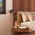 Deko-Light Lampe de lecture CAN TILT ROUND USB rond, avec interrupteur, avec fonction de charge USB, pivotant � la cardan GU10 IP20, noir 