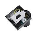 Deko-Light Lampe de lecture CAN TILT SQUARE angulaire, avec interrupteur, pivotant � la cardan GU10 IP20, noir 