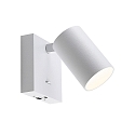 Deko-Light Lampe de lecture CAN TILT SQUARE USB angulaire, avec interrupteur, avec fonction de charge USB, pivotant � la cardan GU10 IP20