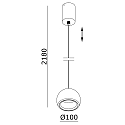 Deko-Light Luminaire � suspension HEZE I � 1 flamme IP20, blanche