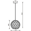 Deko-Light Luminaire � suspension ASTEROPE 400 rond E27 IP20, blanc mat gradable