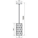 Deko-Light Luminaire � suspension ASTEROPE LINEAR E27 IP20, noir mat gradable