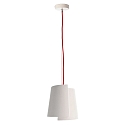 Luminaire � suspension TWISTER I haut bas, � peindre E14 IP20, blanche gradable