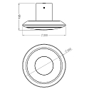Wall luminaire BERMUDA II, 220-240V AC/50Hz, 12W, black grey