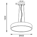 Deko-Light Luminaire � suspension MENKAR 40 IP20, marron caf�