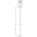 Deko-Light Luminaire � suspension SLIM � 1 flamme, UGR < 19, commutable IP20, blanc trafic 
