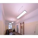 Luminaire � suspension LED PANEL angulaire IP40, aluminium blanc gradable