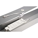 Deko-Light Luminaire � suspension LED PANEL angulaire IP40, aluminium blanc gradable