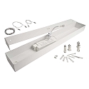 Deko-Light Luminaire � suspension LED PANEL angulaire IP40, blanc trafic gradable