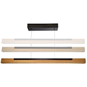 pendant luminaire MADERA wooden lamp IP20, brown, black dimmable
