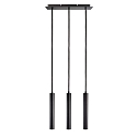 Luminaire � suspension SLIM DIM 3 flammes, langue, UGR < 19 IP20, noir profond gradable