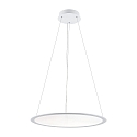 Luminaire � suspension rond IP40, transparent, blanc trafic gradable