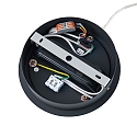 Deko-Light Luminaire � suspension rond IP40, transparent, noir profond gradable