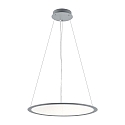 Deko-Light Luminaire � suspension rond IP40, gris, transparent gradable