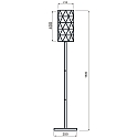 Deko-Light Lampadaire ASTEROPE LINEAR E27 IP20, noir mat