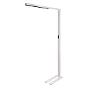 Deko-Light Lampadaire OFFICE THREE MOTION pour VDU, avec capteur, avec grille IP20, blanche gradable