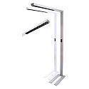 Deko-Light Lampadaire OFFICE THREE MOTION pour VDU, avec capteur, avec grille IP20, blanche gradable
