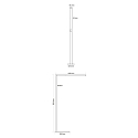 Deko-Light Lampadaire OFFICE THREE MOTION pour VDU, avec capteur, avec grille IP20, blanche gradable
