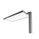 Deko-Light Lampadaire OFFICE ONE haut bas, pour VDU, avec variateur tactile IP20, aluminium blanc gradable
