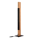 Deko-Light floor lamp MADERA wooden lamp IP20, brown, black dimmable