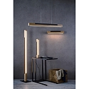 Deko-Light floor lamp MADERA wooden lamp IP20, brown, black dimmable
