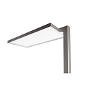 Deko-Light Lampadaire OFFICE ONE haut bas, pour VDU, avec variateur tactile IP20, aluminium blanc gradable